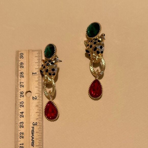 Crystal drop earrings #1266 - Picture 4 of 4